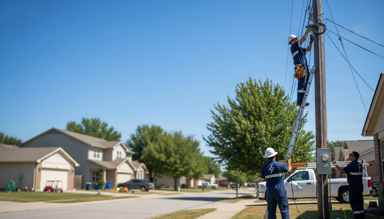 Residential electrician providing installation services in Alleman, IA